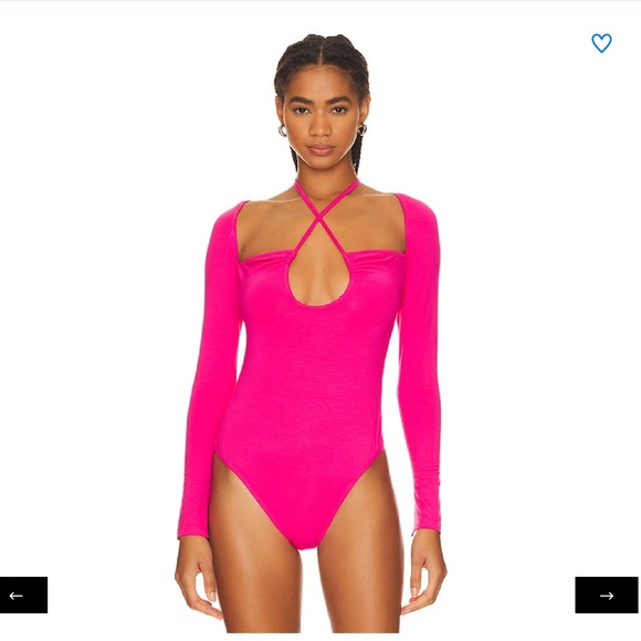 Superdown Storme Bodysuit in Pink, Size: L - Picture 1 of 9